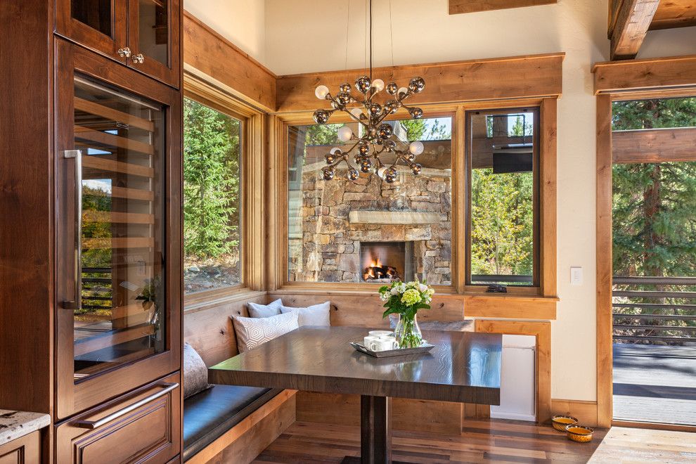 Pinnacle Homes for a Rustic Dining Room with a Paving and 42 Luisa Drive   Nook by Pinnacle Mountain Homes