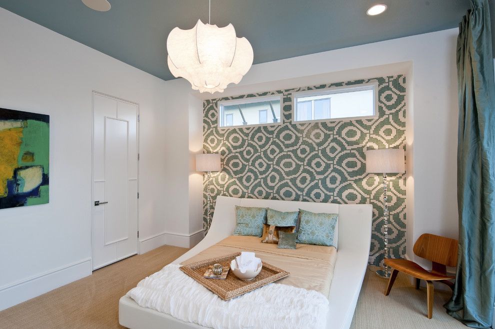 Pittsburgh Paints for a Contemporary Bedroom with a Floor Lamps and Rough Hollow Parade Home by Ppds