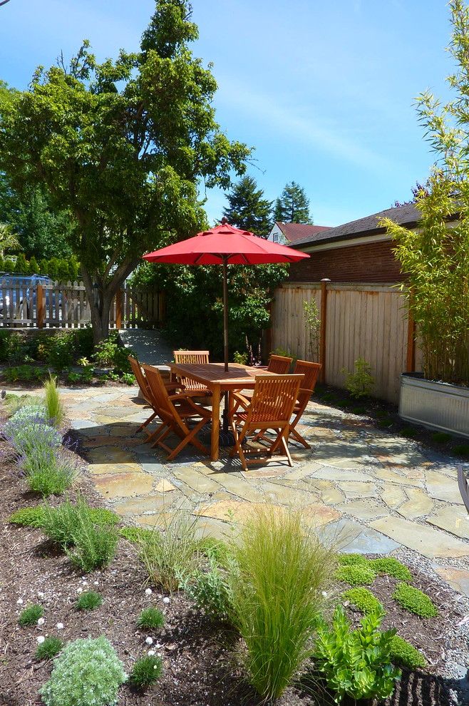 Platte Furniture for a Traditional Patio with a Dwarf Japanese Maple and Ballard Landscape by Erin Lau Landscape Design  Seattle