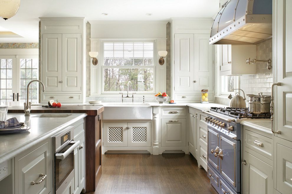 Platte Furniture for a Victorian Kitchen with a Wall Sconces and Fairmount Historic Renovation by Siegel Architects