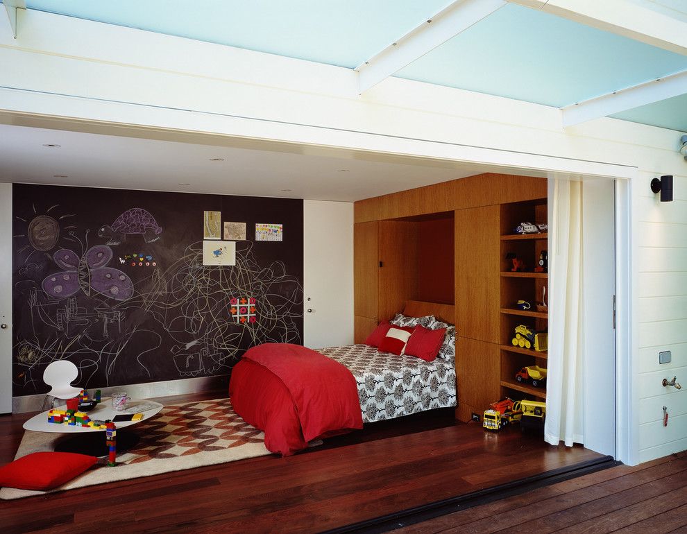 Playroom Ideas for a Contemporary Kids with a Bedroom and Cary Bernstein Architect Eureka Valley Residence by Cary Bernstein Architect