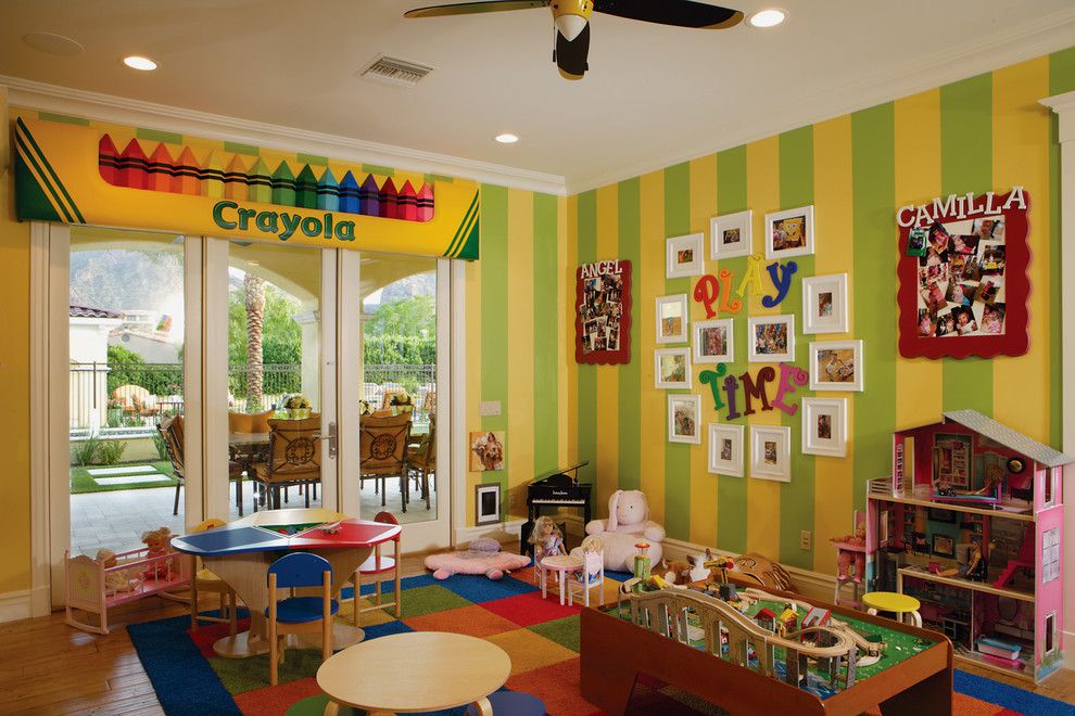 Playroom Ideas for a Transitional Kids with a Functional and Chic Luxury by Guided Home Design