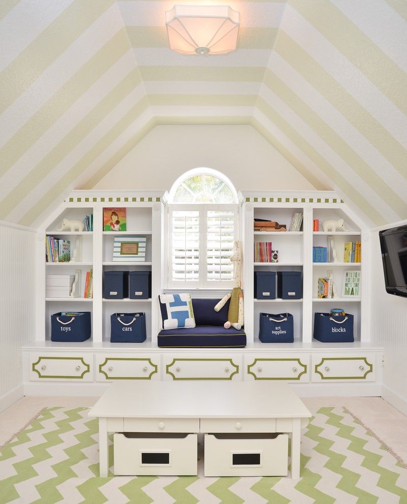 Playroom Ideas for a Transitional Kids with a Nursery Design and Winter Park, Florida by Ray Interior Design