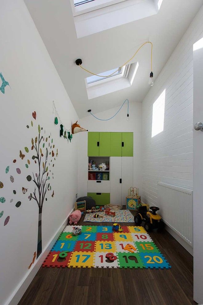 Playrooms for a Contemporary Kids with a Velux Rooflights and Hunsworth Lane by Parkdesigned Architects