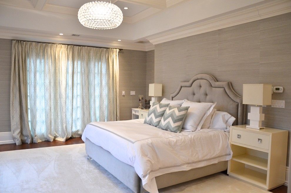 Plexi Craft for a Beach Style Bedroom with a Coffered Ceiling and Beach Style Bedroom by D2interieurs.com