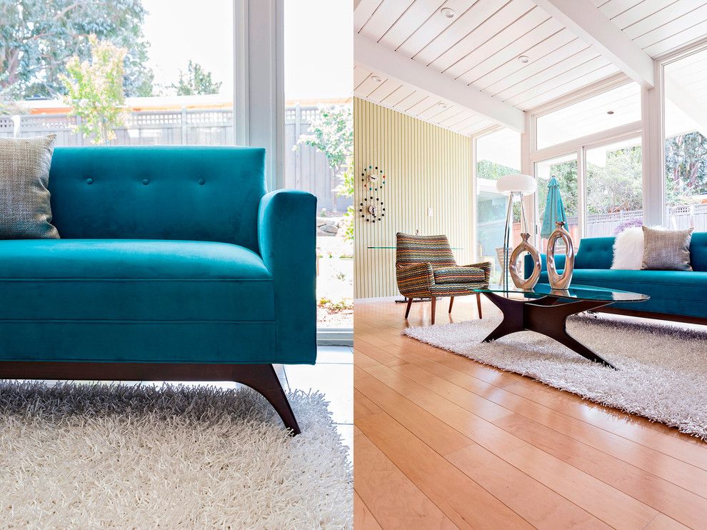 Plummers Furniture for a Midcentury Spaces with a Dania Furniture and San Mateo Highlands Eichler Home Tour 2014 by Amyvogel