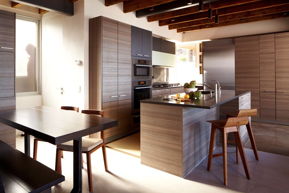 Poggenpohl for a Modern Kitchen with a Bench Seat and Port Washington Residence by Narofsky Architecture + Ways2design