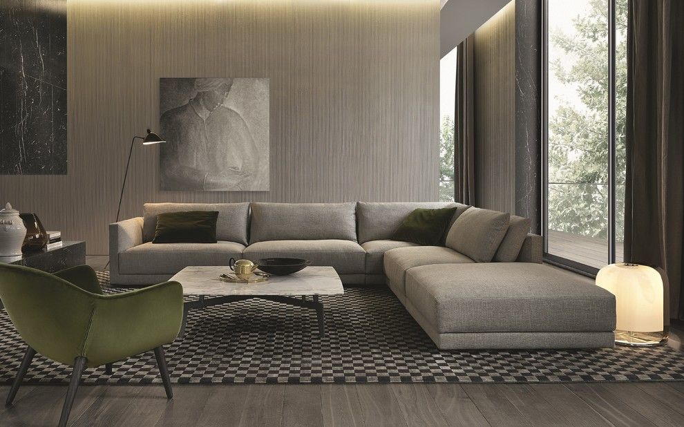 Poliform for a Contemporary Spaces with a Poliform and Sofas by Poliform Usa