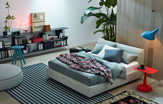 Poliform Usa for a Contemporary Bedroom with a Bed and Bedroom by Poliform Usa