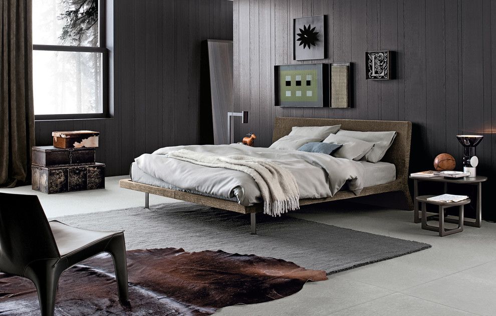 Poliform Usa for a Contemporary Bedroom with a Poliform and Angie Bed by Poliform Usa