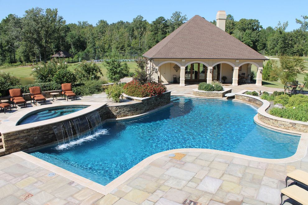 Pool and Spa Depot for a Southwestern Pool with a Custom Inground Pool and Inground Pools by Pool and Spa Depot Inc.,