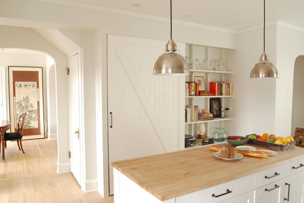 Porter Barn Wood for a Farmhouse Kitchen with a Island and Northside Residence by Rebekah Zaveloff | Kitchenlab