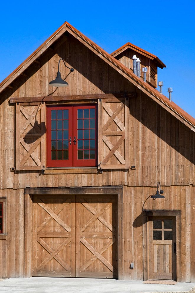 Porter Barn Wood for a Rustic Shed with a Exterior Lighting and R.l. Barn by Yellowstone Traditions