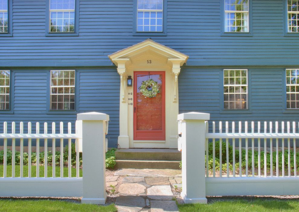 Portico Designs for a Traditional Entry with a Lap Siding and Front Entry by Ck Architects