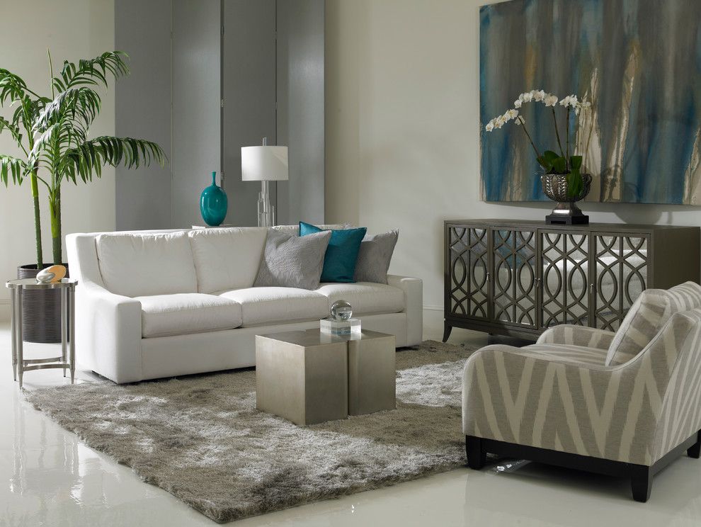 Precedent Furniture for a  Living Room with a Sofa and Living Room   Precedent Furniture by Luxe Home Philadelphia