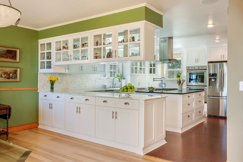 Prosource Flooring for a Traditional Kitchen with a Pot Filler and Traditional Kitchens by Kathryn W. Brown   Prosource Spokane