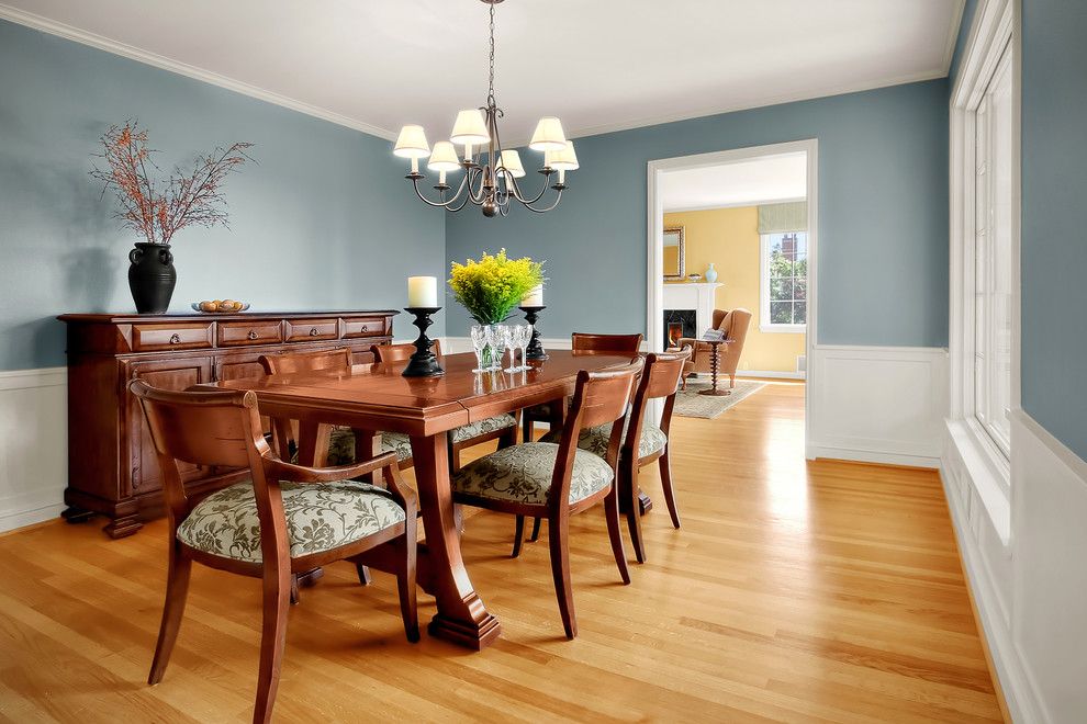 Puritan Furniture for a Traditional Dining Room with a Sideboard and Queen Anne Residence 05 by Michael Knowles, Architect