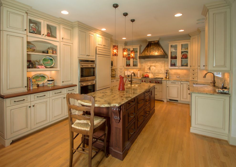 Queen City Appliance for a Traditional Kitchen with a Wolf Warming Drawer and Piper Glenn Kitchen Remodel by Rosa Dest Interiors