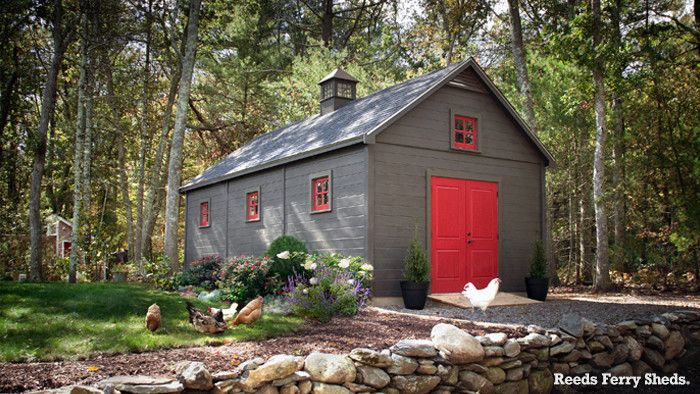 Reeds Ferry Sheds for a Traditional Shed with a Barn and Reeds Ferry Sheds by Reeds Ferry Sheds