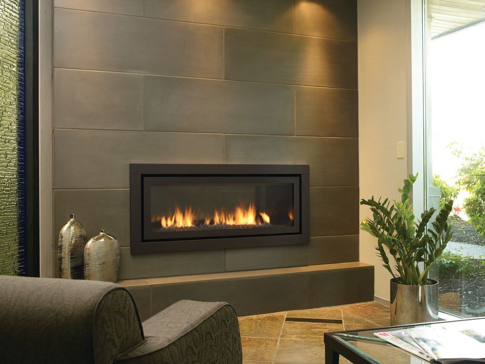 Regency Fireplace for a Contemporary Living Room with a Contemporary and Gas Fireplaces and Inserts by Rustic Brick and Fireplace