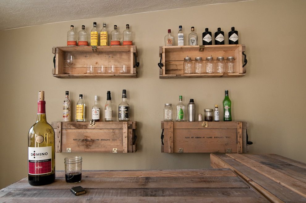 Repurposed Pallets for a Eclectic Family Room with a My Houzz and My Houzz: Eclectic Repurposing Fits First Time Homeowners in Utah by Lucy Call