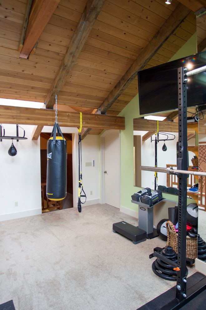 Reuse Hawaii for a Transitional Home Gym with a Pilates and Wavecrest Waikii Renovations by Paul M. Donoho, Architect