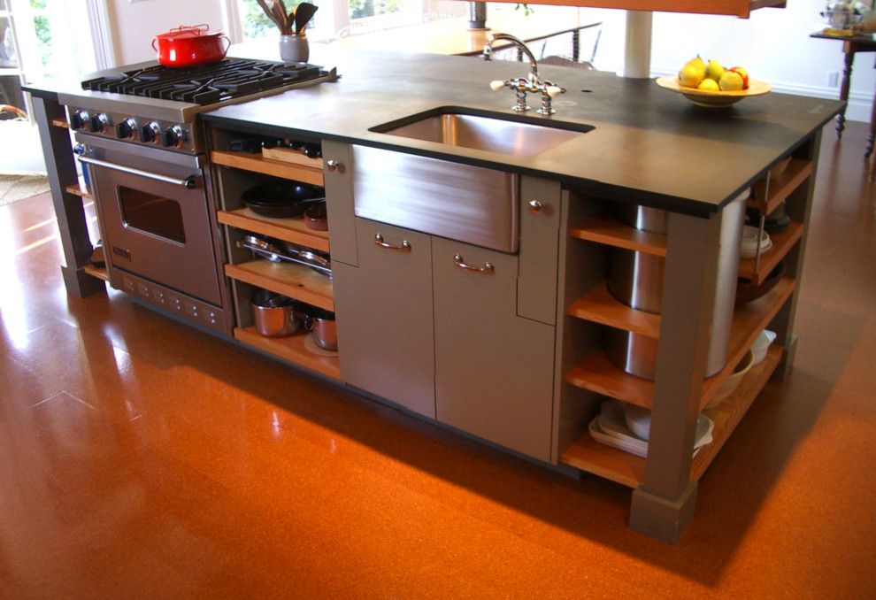 Richlite for a Industrial Kitchen with a Industrial and Spring Kitchen by Actual Size Architecture