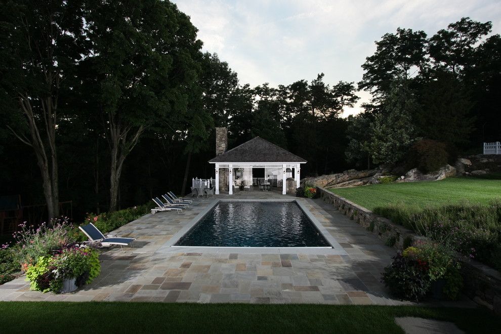 Rising Sun Pools for a Traditional Pool with a Daniel Contelmo Architects and Westchester Whimsy by Daniel Contelmo Architects