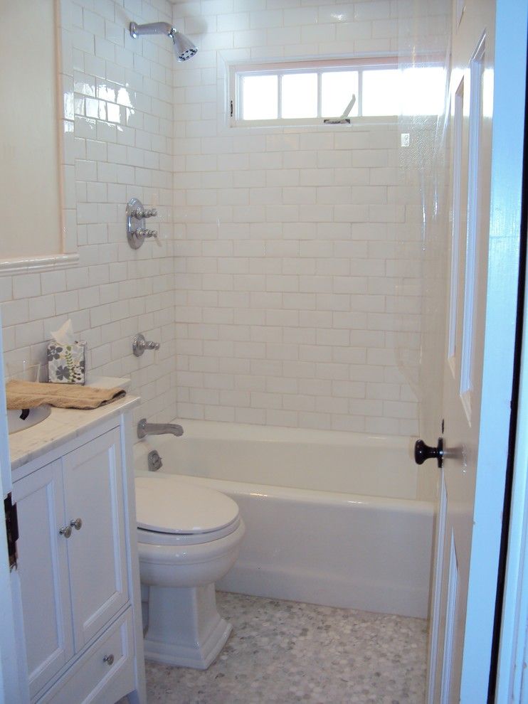 Roma Tile for a Traditional Bathroom with a Settecento Handcrafted Subway and Cozy New England Bath by Roma Tile