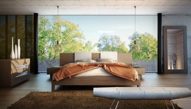 Rove Concepts for a Contemporary Bedroom with a Modloft and Monroe Bed by Modloft | Supplied by Rove Concepts by Rove Concepts