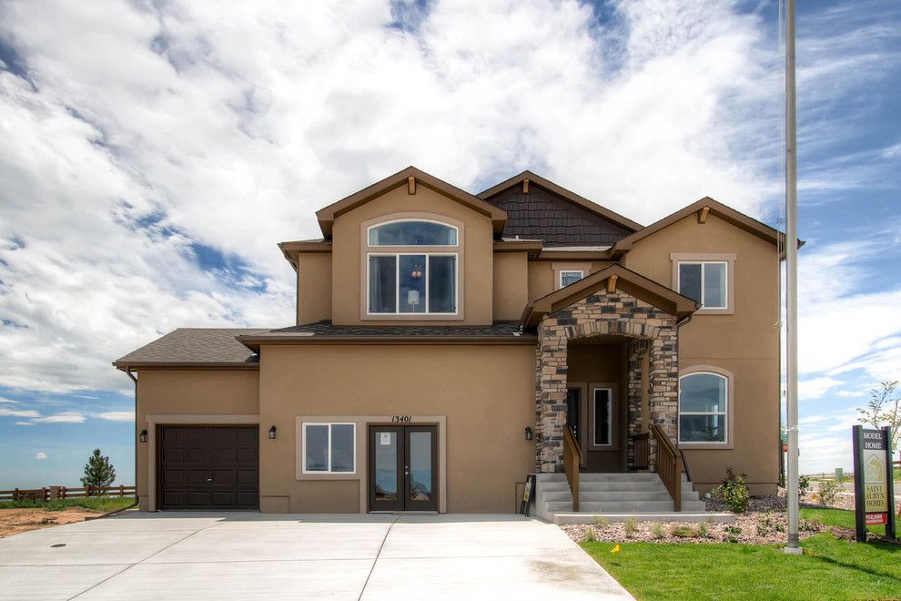 Saint Aubyn Homes for a Transitional Exterior with a Transitional and 2015   Parade of Homes by Housing & Building Association of Colorado Springs