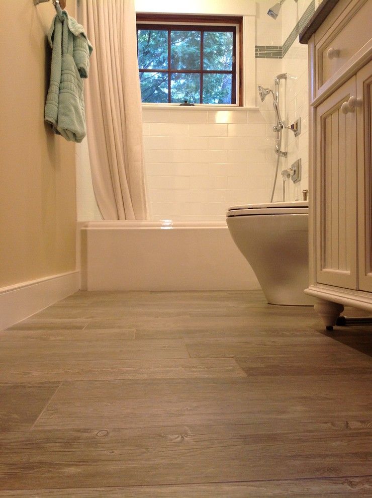 Sanded vs Unsanded Grout for a Transitional Bathroom with a Polished Chrome and Project N & a by Lafauci Tile and Marble