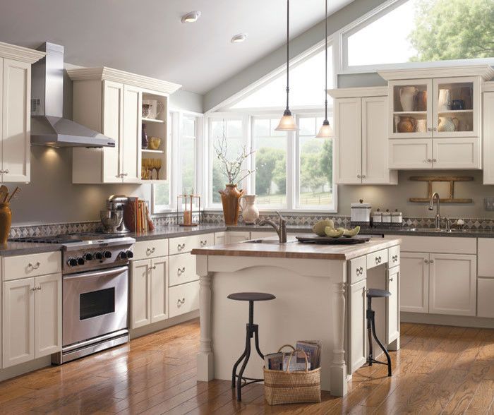 Schrock Cabinets for a Traditional Kitchen with a Remodel and Schrock Cabinetry by the Kitchen Works