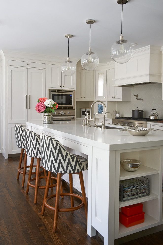 Schrock Cabinets for a Transitional Kitchen with a Kitchen Storage and Greenhaven Road Rye Ny Shingle Style by Studio Dearborn