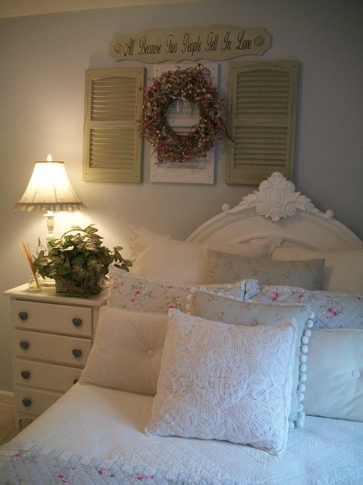 Shabby Sheek for a Shabby Chic Style Bedroom with a White and ~Guest Room~ by Melanie Hays