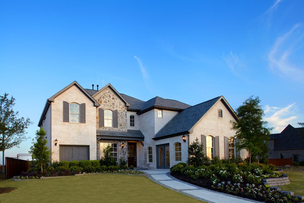 Shaddock Homes for a Traditional Exterior with a St Paul Texas and Inspiration | Saxony by Shaddock Homes by Shaddock Homes