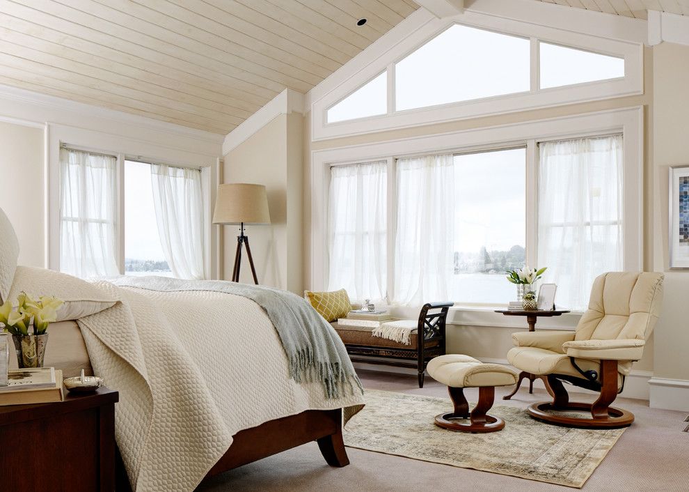 Shaker Beige For A Traditional Shed With A Beadboard Ceiling And