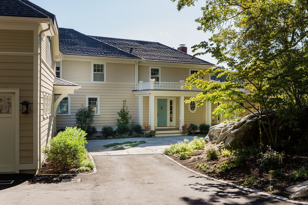 Shaker Beige for a Traditional Exterior with a Best of Boston Architect and Before & After   New Old House by Carpenter & Macneille