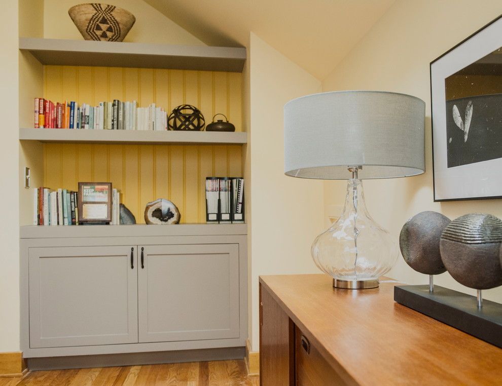 Shelf Genie for a Modern Home Office with a Streamlined and Chatham, Ny Home Office by Bespoke Decor