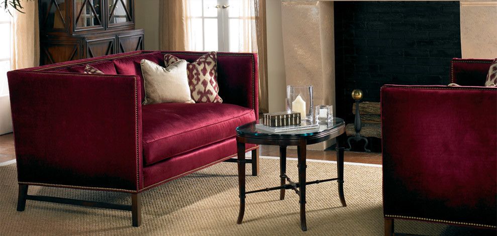 Sherrill Furniture for a Traditional Living Room with a Square Back Sofa and Sherrill Furniture (Vendor) by Good's Home Furnishings