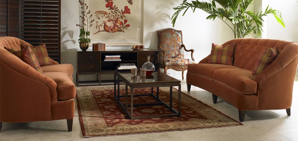 Sherrill Furniture for a Transitional Living Room with a Coffee Table and Sherrill Furniture Living Rooms by Louisiana Furniture Gallery