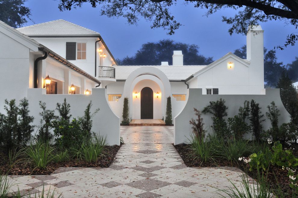 Sherwin Williams Dover White for a Traditional Exterior with a Balcony and Cherokee Park West   Exterior by Solstice Architects