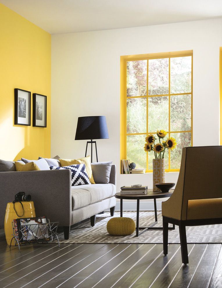 Sherwin Williams Peppercorn for a Contemporary Living Room with a Contemporary and Sherwin Williams by Sherwin Williams