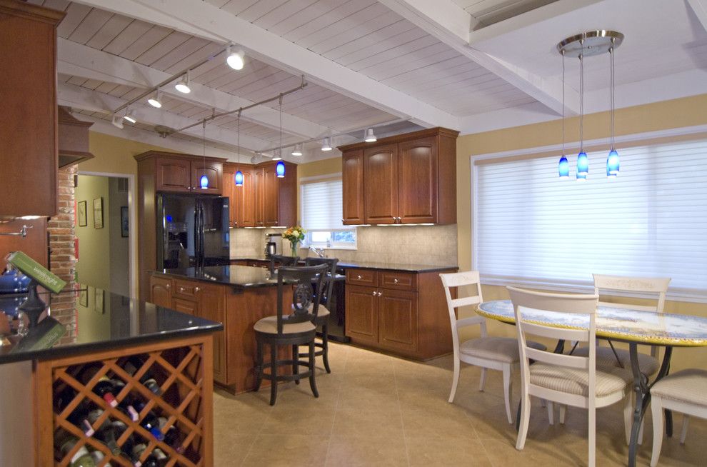 Shiloh Cabinets for a Traditional Kitchen with a Kitchen Table and Case Design/remodeling, Inc. by Case Design/remodeling, Inc.