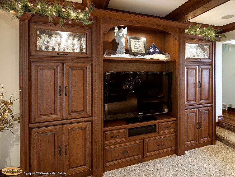 Showplace Wood Products for a Traditional Family Room with a Showplace Cabinets and Showplace Cabinets   Family Room by Showplace Wood Products