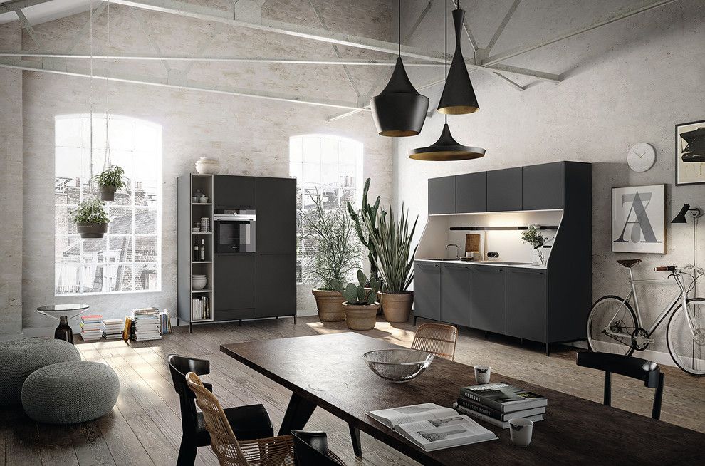 Siematic for a Industrial Kitchen with a Herb Garden and Siematic Urban Collection by Siematic Uk