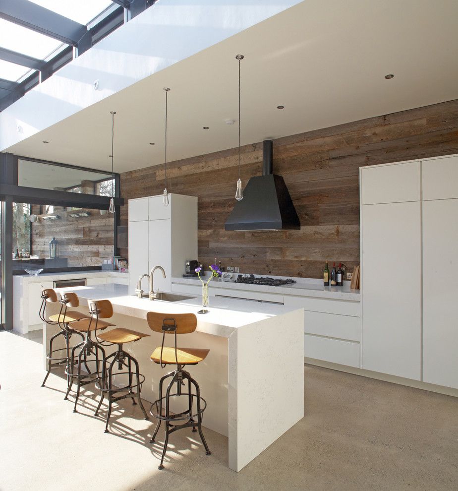 Silestone for a Contemporary Kitchen with a Rooflight and House in Dublin 4 by Optimise Design