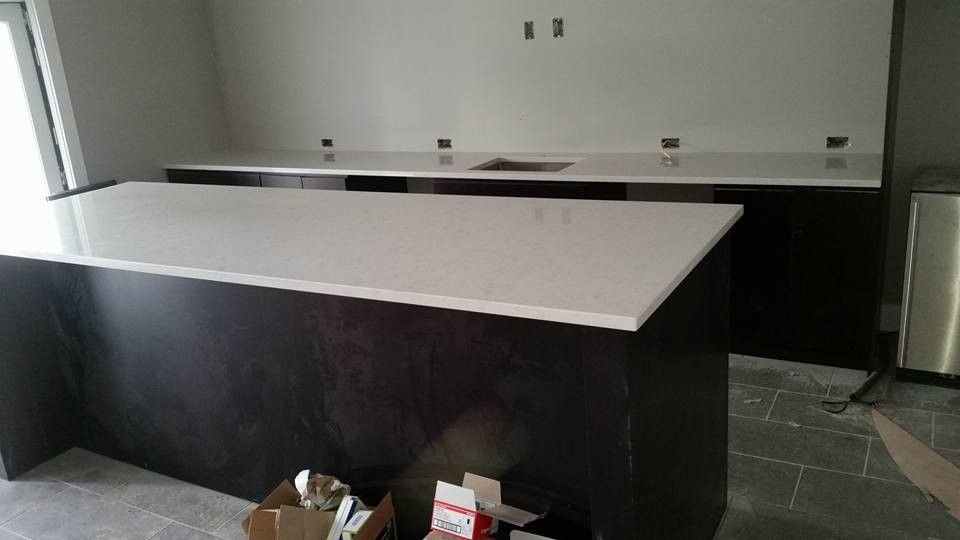 Silestone Lagoon for a Contemporary Kitchen with a Kansas and Silestone Lagoon Quartz by Creative Surfaces