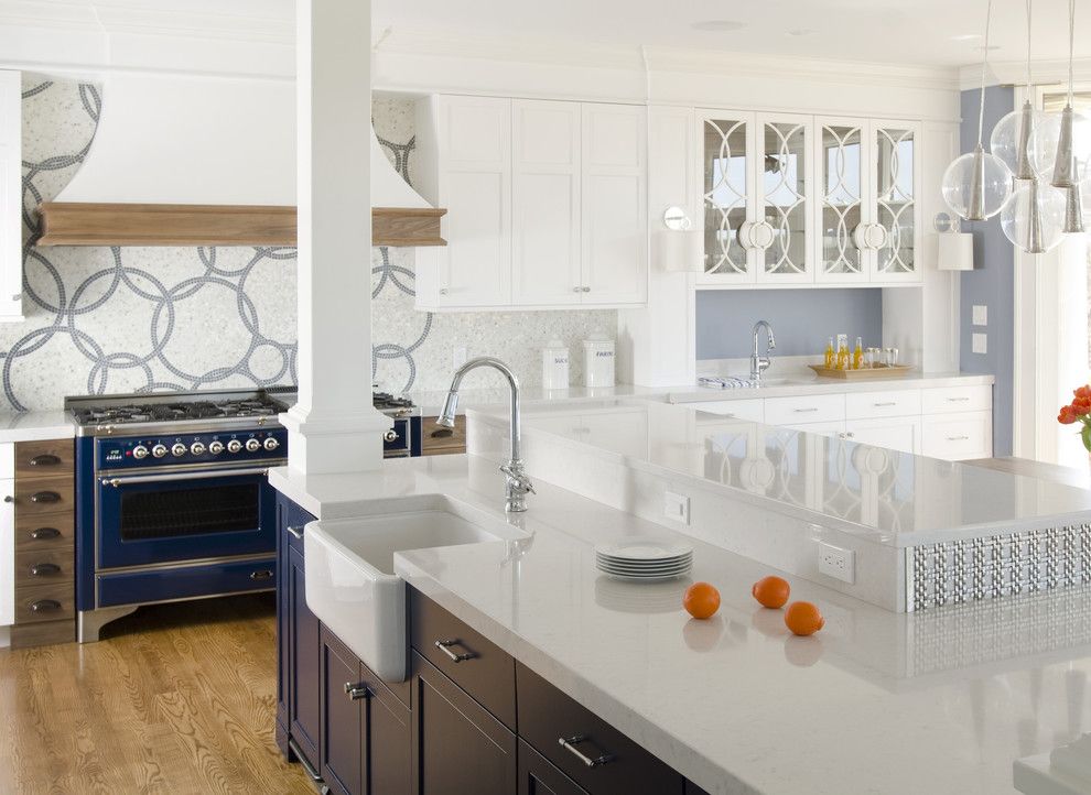 Silestone Lagoon for a Contemporary Kitchen with a Soapstone and Silestone Lagoon Kitchen by Cosentino Center Seattle