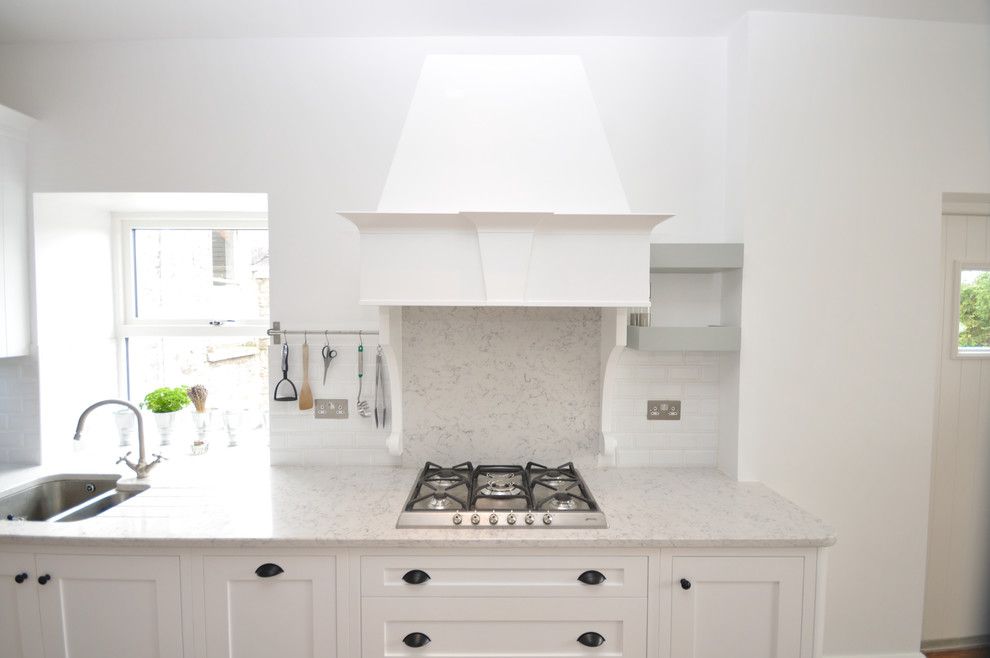 Silestone Lagoon for a  Kitchen with a  and Woodale Designs by Woodale Designs Ireland